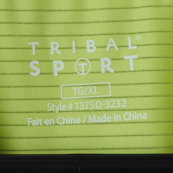 Tribal Sport Zip Yellow Golf Sleeveless Top XL - Picture 7 of 8